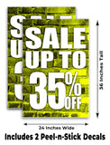Sale Up to 35% A-Frame Signs, Decals, or Panels