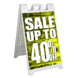 Sale Up to 40% A-Frame Signs, Decals, or Panels