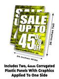 Sale Up to 45% A-Frame Signs, Decals, or Panels
