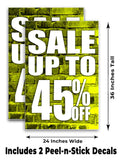 Sale Up to 45% A-Frame Signs, Decals, or Panels