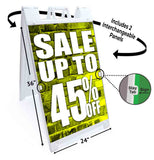 Sale Up to 45% A-Frame Signs, Decals, or Panels
