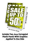 Sale Up to 50% A-Frame Signs, Decals, or Panels
