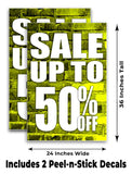 Sale Up to 50% A-Frame Signs, Decals, or Panels