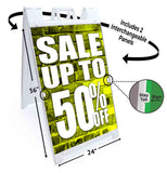 Sale Up to 50% A-Frame Signs, Decals, or Panels