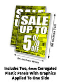 Sale Up to 5% A-Frame Signs, Decals, or Panels