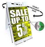 Sale Up to 5% A-Frame Signs, Decals, or Panels