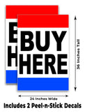 Buy Here A-Frame Signs, Decals, or Panels