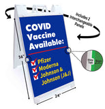 Vaccine Available A-Frame Signs, Decals, or Panels