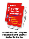 Vaccine Available A-Frame Signs, Decals, or Panels