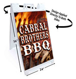 Cabral Brothers BBQ A-Frame Signs, Decals, or Panels