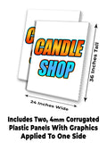 Candle Shop A-Frame Signs, Decals, or Panels