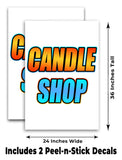 Candle Shop A-Frame Signs, Decals, or Panels