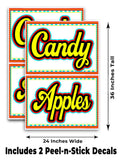 Candy Apples A-Frame Signs, Decals, or Panels