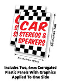 Car Stereos and Speakers A-Frame Signs, Decals, or Panels