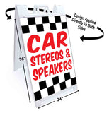 Car Stereos and Speakers A-Frame Signs, Decals, or Panels