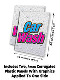 Car Wash A-Frame Signs, Decals, or Panels