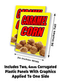 Caramel Corn A-Frame Signs, Decals, or Panels