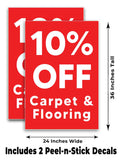 Carpet & Flooring 10% Off A-Frame Signs, Decals, or Panels
