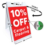 Carpet & Flooring 10% Off A-Frame Signs, Decals, or Panels
