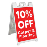 Carpet & Flooring 10% Off A-Frame Signs, Decals, or Panels