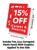Carpet & Flooring 15% Off A-Frame Signs, Decals, or Panels