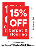 Carpet & Flooring 15% Off A-Frame Signs, Decals, or Panels