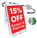 Carpet & Flooring 15% Off A-Frame Signs, Decals, or Panels
