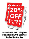 Carpet & Flooring 20% Off A-Frame Signs, Decals, or Panels