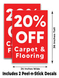 Carpet & Flooring 20% Off A-Frame Signs, Decals, or Panels