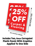 Carpet & Flooring 25% Off A-Frame Signs, Decals, or Panels