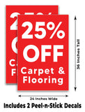 Carpet & Flooring 25% Off A-Frame Signs, Decals, or Panels