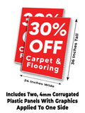 Carpet & Flooring 30% Off A-Frame Signs, Decals, or Panels