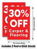 Carpet & Flooring 30% Off A-Frame Signs, Decals, or Panels