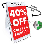 Carpet & Flooring 40% Off A-Frame Signs, Decals, or Panels