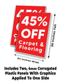 Carpet & Flooring 45% Off A-Frame Signs, Decals, or Panels