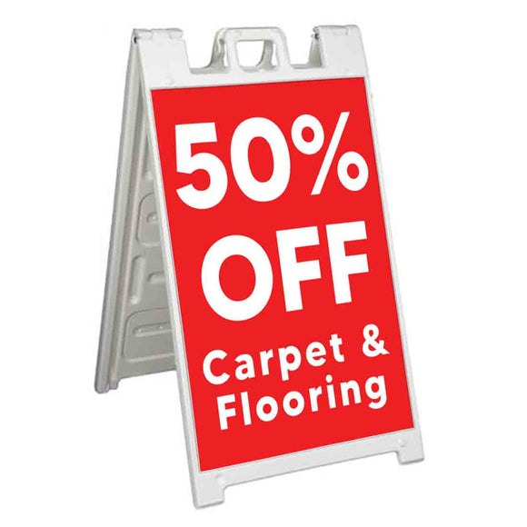 Carpet & Flooring 50% Off A-Frame Signs, Decals, or Panels