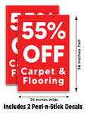 Carpet & Flooring 55% Off A-Frame Signs, Decals, or Panels