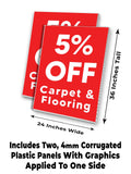 Carpet & Flooring 5% Off A-Frame Signs, Decals, or Panels