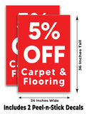 Carpet & Flooring 5% Off A-Frame Signs, Decals, or Panels