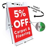 Carpet & Flooring 5% Off A-Frame Signs, Decals, or Panels