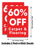 Carpet & Flooring 60% Off A-Frame Signs, Decals, or Panels