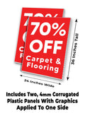Carpet & Flooring 70% Off A-Frame Signs, Decals, or Panels