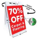 Carpet & Flooring 70% Off A-Frame Signs, Decals, or Panels