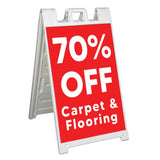 Carpet & Flooring 70% Off A-Frame Signs, Decals, or Panels