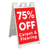 Carpet & Flooring 75% Off A-Frame Signs, Decals, or Panels