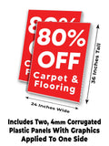 Carpet & Flooring 80% Off A-Frame Signs, Decals, or Panels