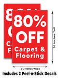 Carpet & Flooring 80% Off A-Frame Signs, Decals, or Panels