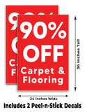Carpet & Flooring 90% Off A-Frame Signs, Decals, or Panels