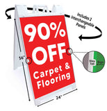 Carpet & Flooring 90% Off A-Frame Signs, Decals, or Panels