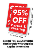 Carpet & Flooring 95% Off A-Frame Signs, Decals, or Panels